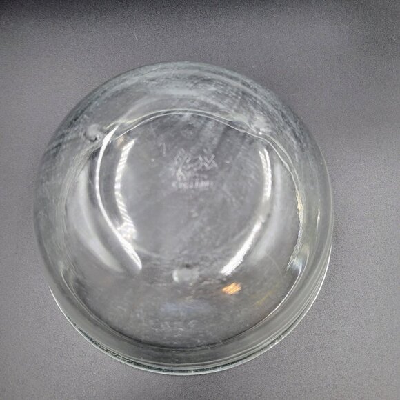 Vintage Clear Bowl With Feet Made In England Read - Picture 5 of 10